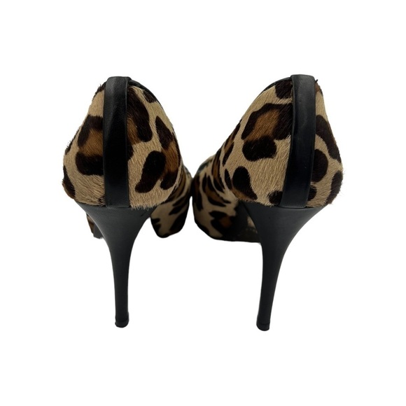 STUART WEITZMAN Pipespy Leopard-print Calf Hair Peep-Toe Platform Pump - Picture 12 of 13